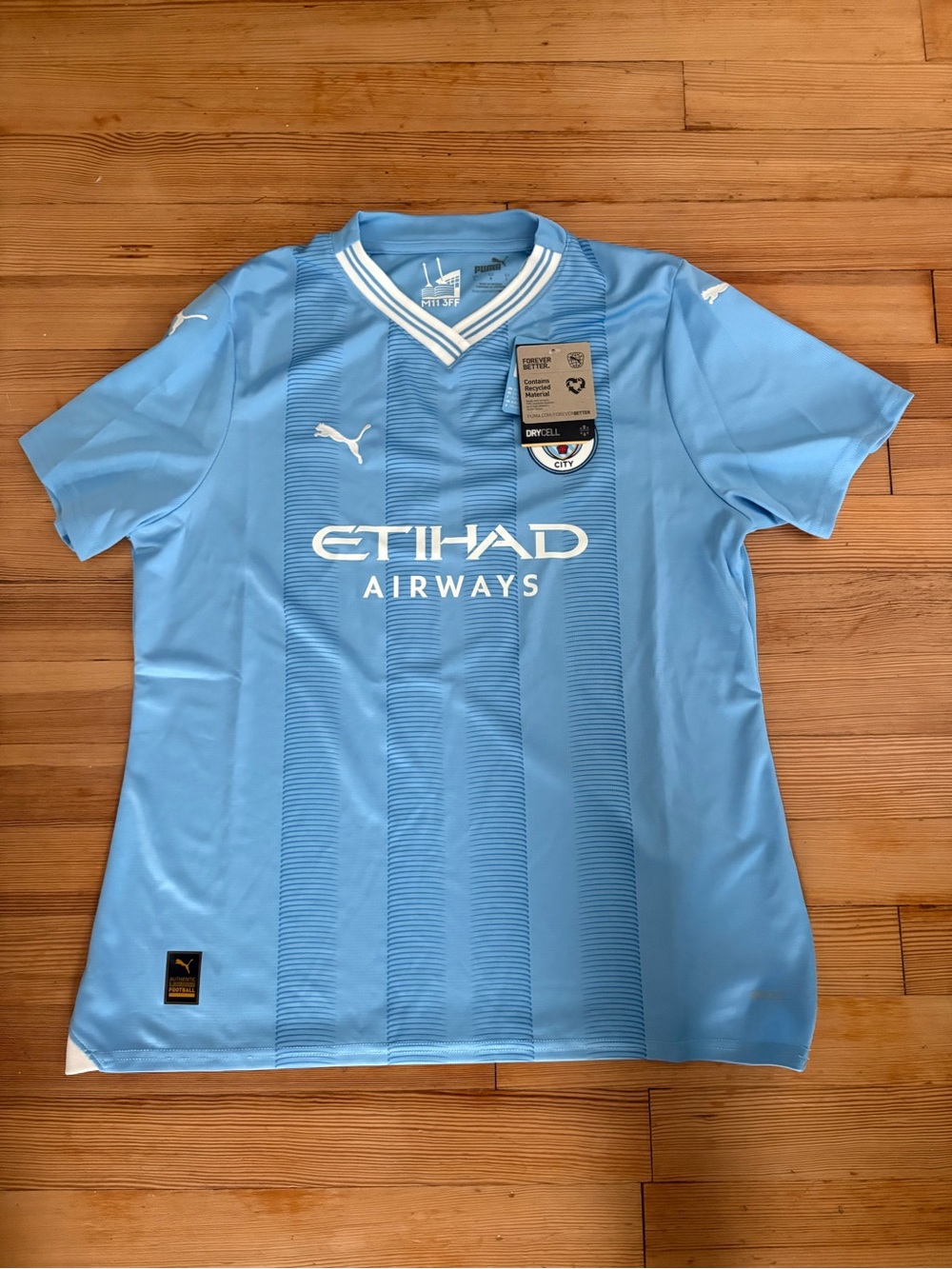 Puma Light Blue Manchester City Home Soccer Jersey